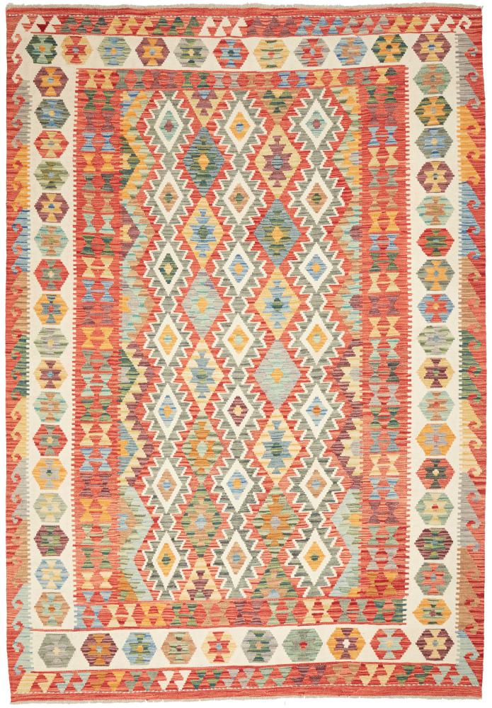 Tappeto Afgano Kilim Afghan 9'9"x6'8" 9'9"x6'8", Tappeto persiano Tessuto a mano