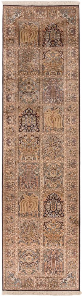 Tappeto indiano Cachemire di Seta 308x84 308x84, Tappeto persiano Annodato a mano