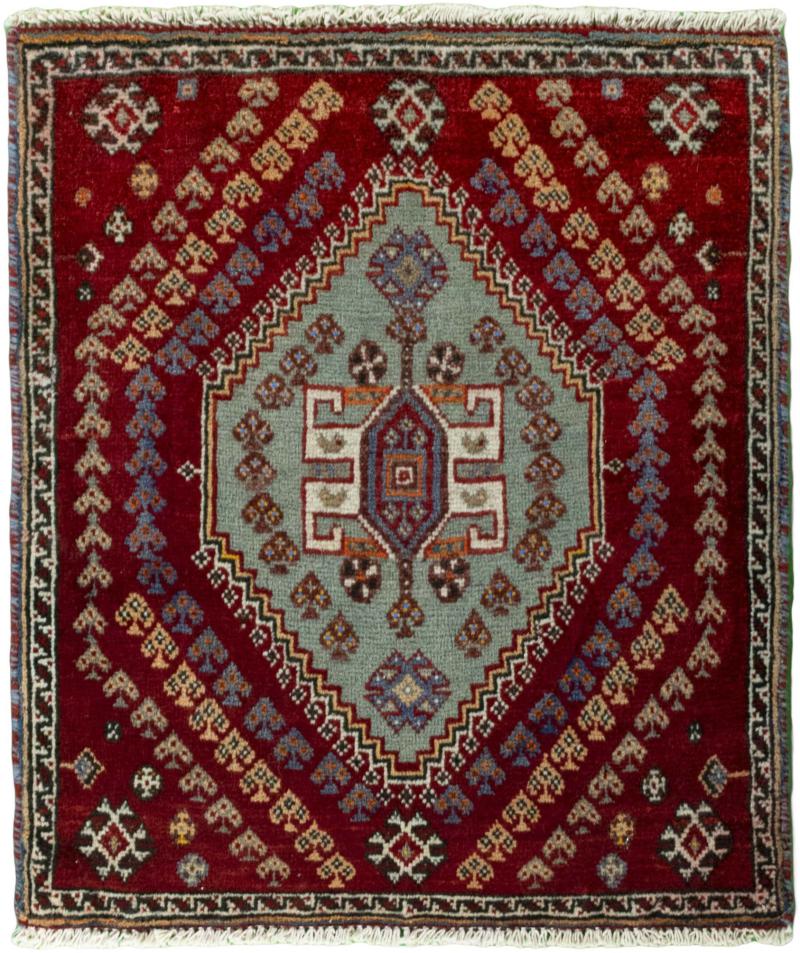 Persisk teppe Shiraz 62x56 62x56, Persisk teppe Knyttet for hånd