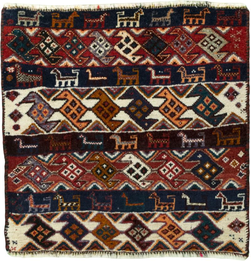 Persian Rug Shiraz 51x53 51x53, Persian Rug Knotted by hand