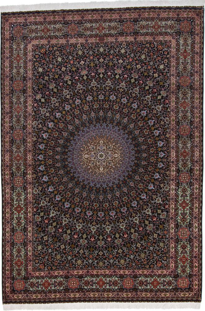 Perzsa szőnyeg Tabriz 70Raj Gombad Selyemfonal 11'8"x8'2" 11'8"x8'2", Perzsa szőnyeg Kézzel csomózva