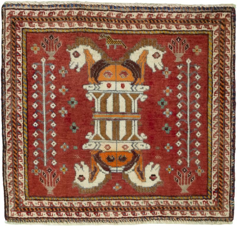 Persian Rug Shiraz 57x60 57x60, Persian Rug Knotted by hand