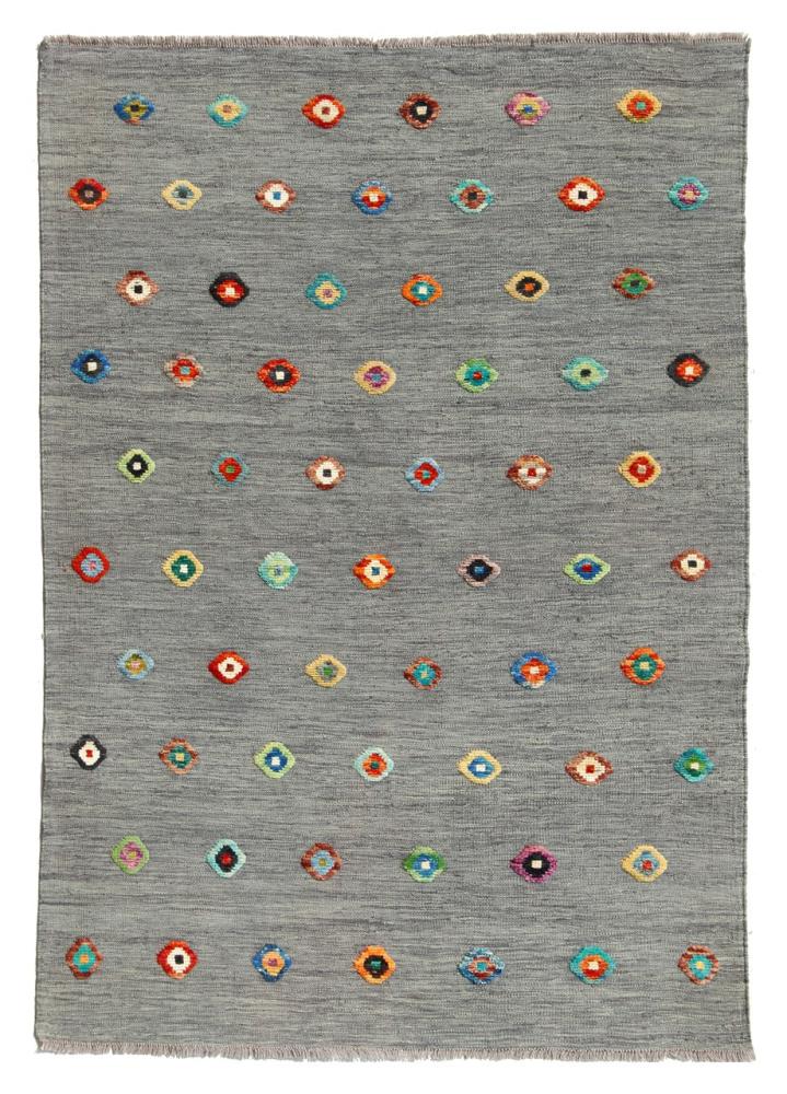 Alfombra afgana Kilim Afghan Nimbaft Edition 201x150 201x150, Alfombra persa Tejido a mano