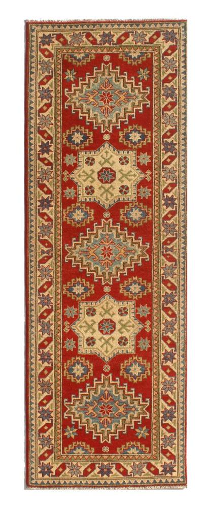 Afghan rug Kazak Ghazni 251x79 251x79, Persian Rug Knotted by hand