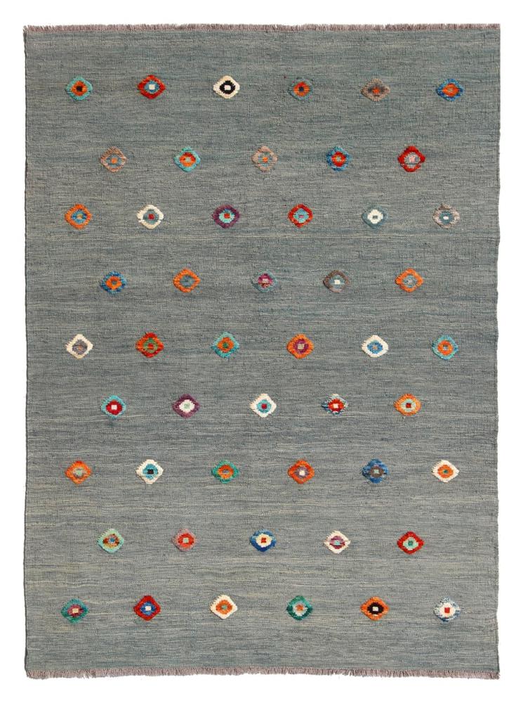 Alfombra afgana Kilim Afghan Nimbaft Edition 198x156 198x156, Alfombra persa Tejido a mano