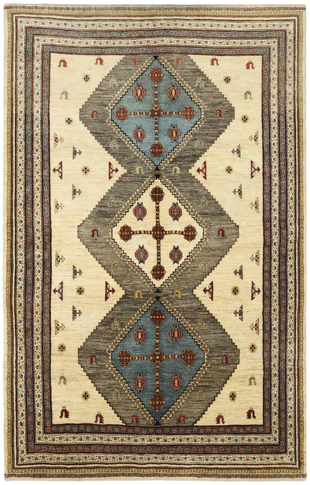 Tapis persan Shiraz Kashkuli Sherkat 335x210 335x210, Tapis persan Noué à la main