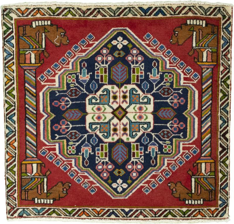 Persian Rug Shiraz 64x68 64x68, Persian Rug Knotted by hand