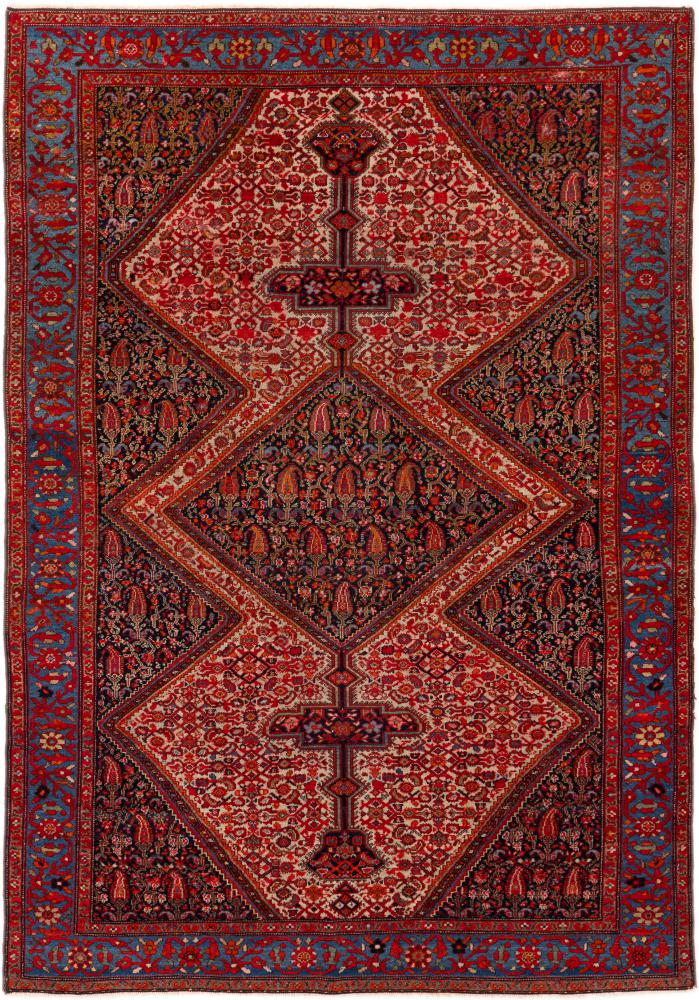 Tapis persan Malayer Antique 198x132 198x132, Tapis persan Noué à la main