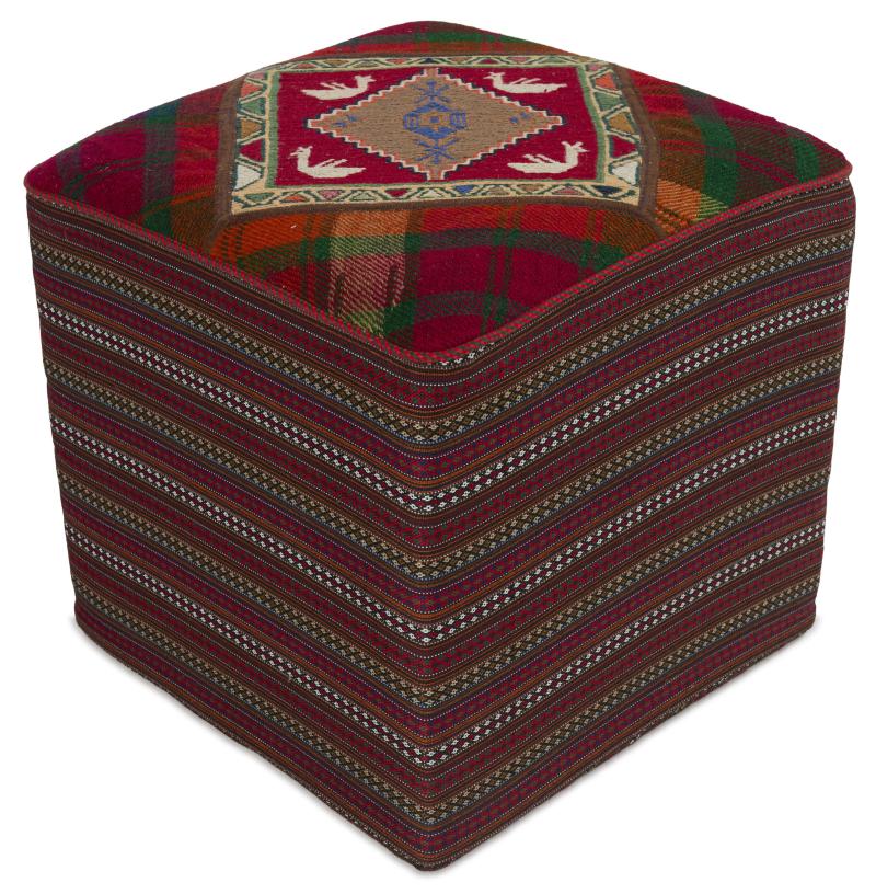 Περσικό χαλί Κιλίμ Hocker 51x49 51x49, Περσικό χαλί Χειροποίητη ύφανση