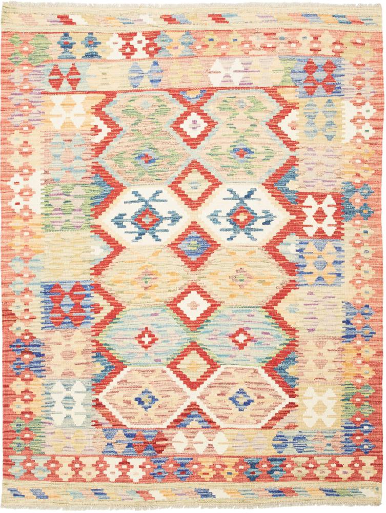 Afghanischer Teppich Kelim  Afghan 173x133 173x133, Perserteppich Handgewebt