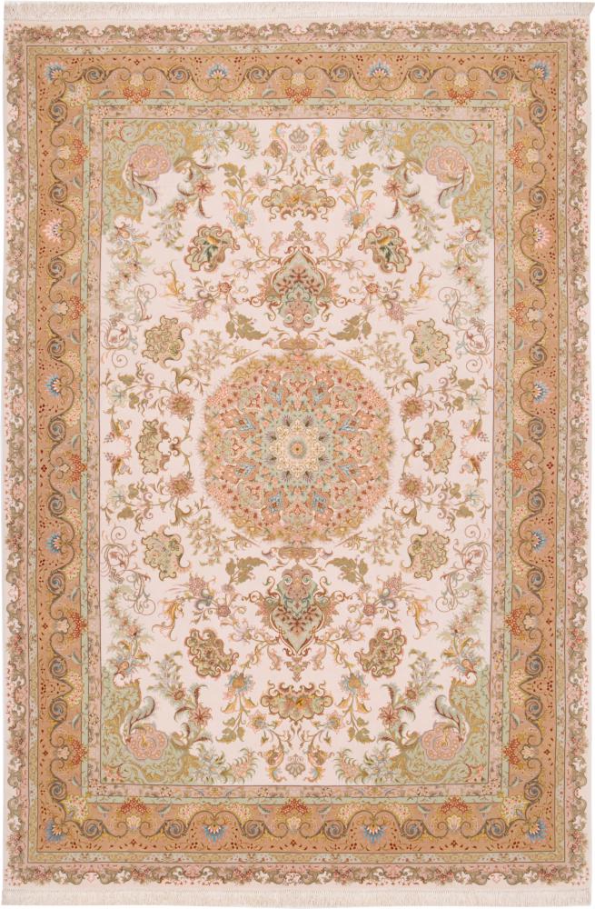 Persialainen matto Tabriz 60Raj Silkkiloimi 294x201 294x201, Persialainen matto Solmittu käsin