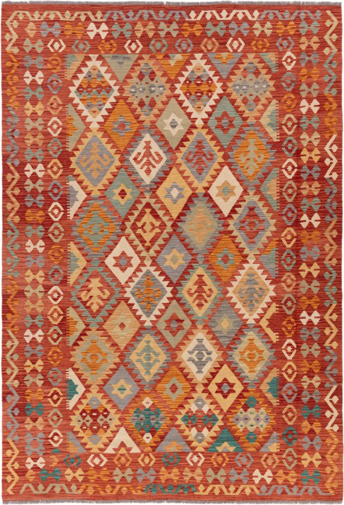 Afghanischer Teppich Kelim Afghan 299x203 299x203, Perserteppich Handgewebt