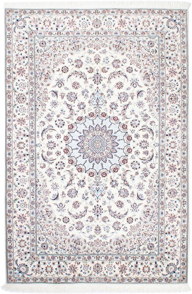 Tapis persan Naïn 6La 240x156 240x156, Tapis persan Noué à la main