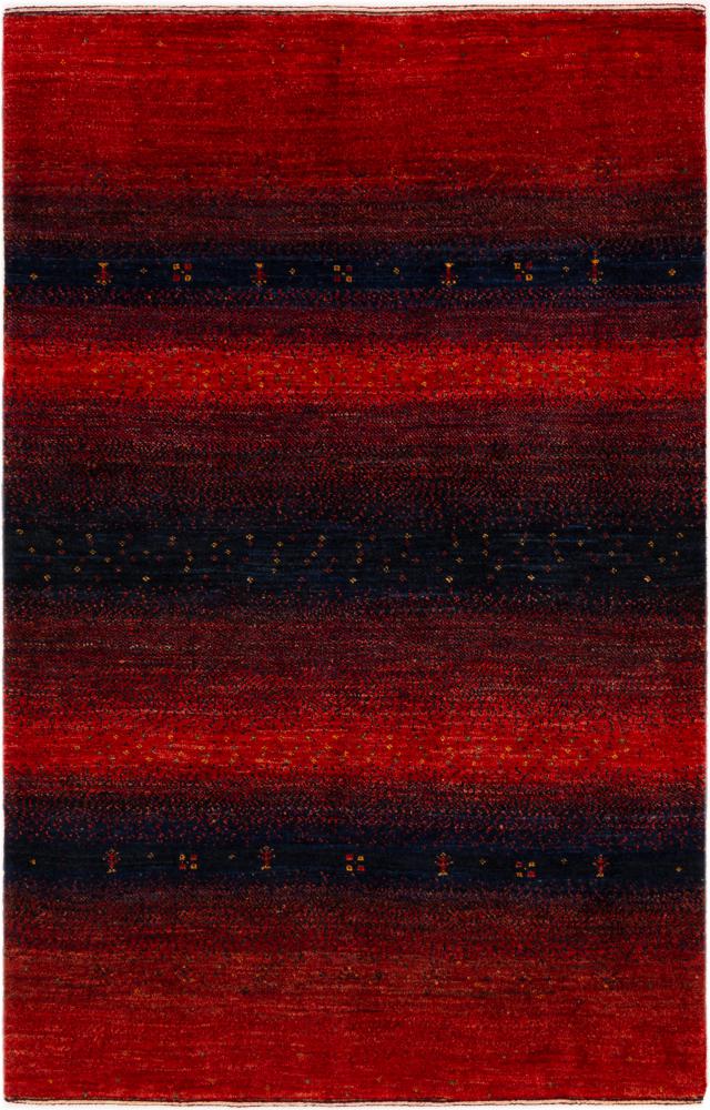 Tapis persan Persan Gabbeh Loribaft Atash 145x94 145x94, Tapis persan Noué à la main