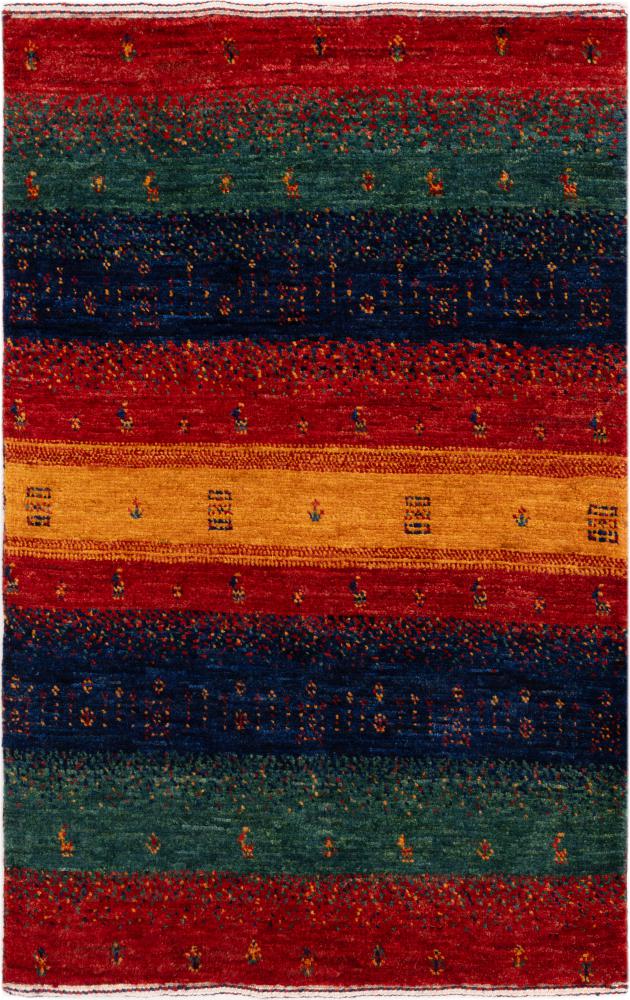 Tappeto persiano Persiano Gabbeh Loribaft Essence 90x59 90x59, Tappeto persiano Annodato a mano