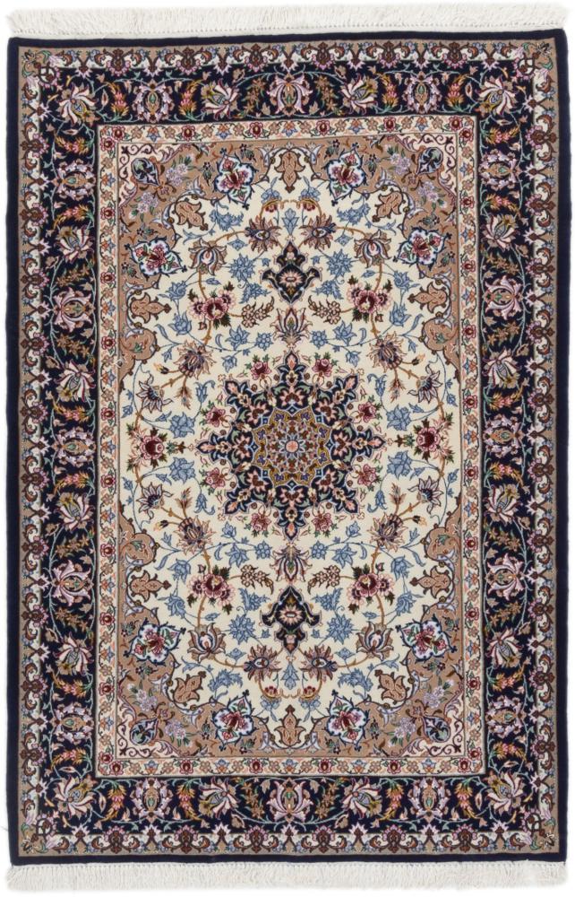 Tapete persa Isfahan Fio de Seda 163x110 163x110, Tapete persa Atado à mão