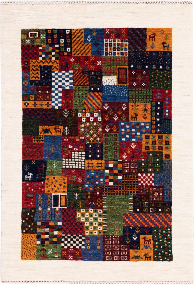 Perzisch tapijt Perzisch Gabbeh Loribaft Nowbaft 125x86 125x86, Perzisch tapijt Handgeknoopte