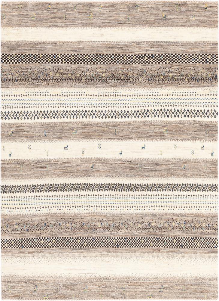 Tapis persan Persan Gabbeh Loribaft Natura 204x149 204x149, Tapis persan Noué à la main