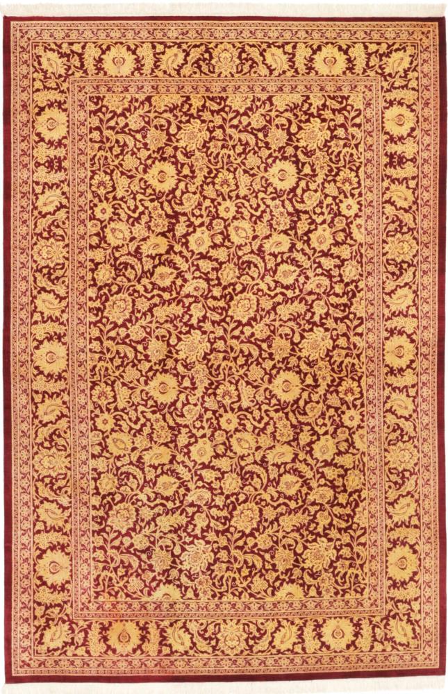 Perzisch tapijt Qum Zijde 193x128 193x128, Perzisch tapijt Handgeknoopte