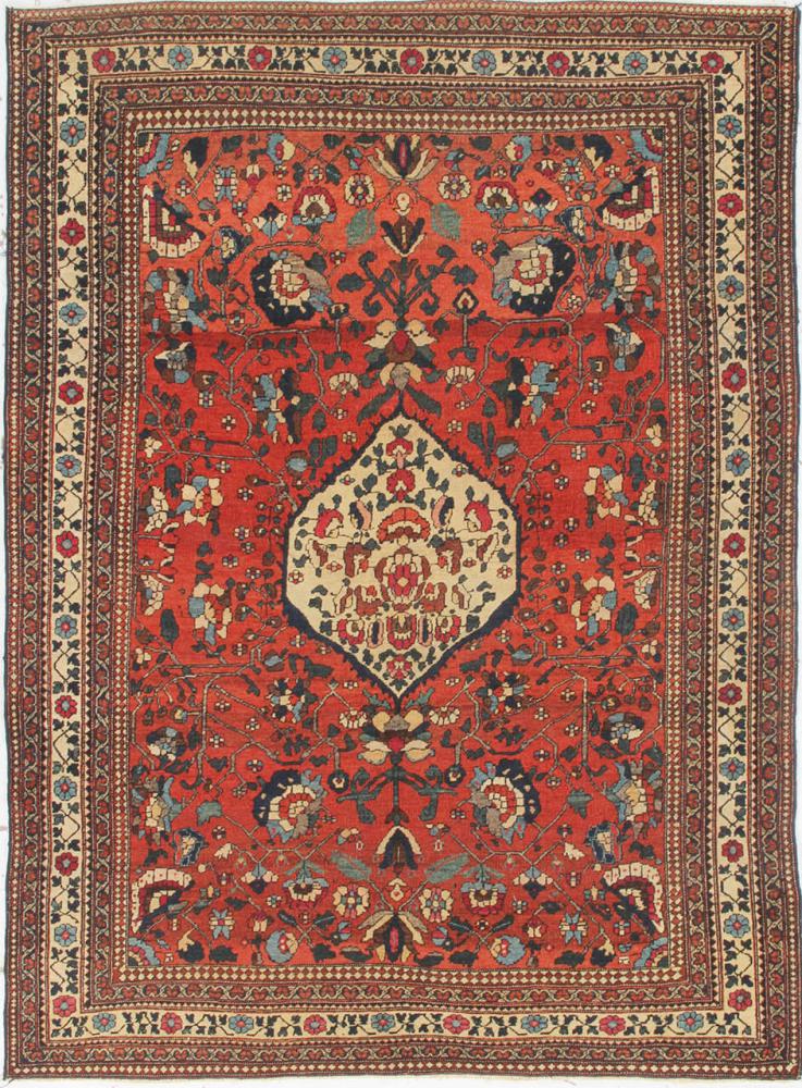Tappeto persiano Isfahan Antico 194x139 194x139, Tappeto persiano Annodato a mano
