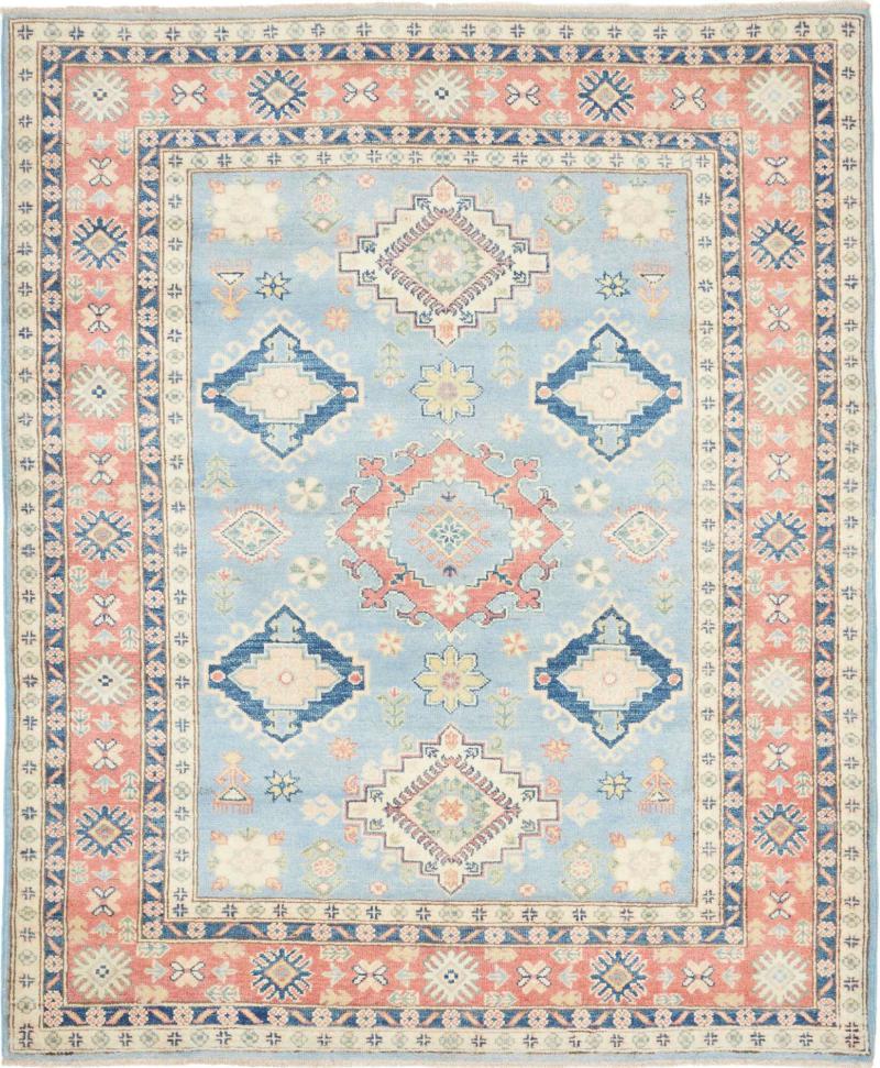 Tapete paquistanês Kazak 193x158 193x158, Tapete persa Atado à mão