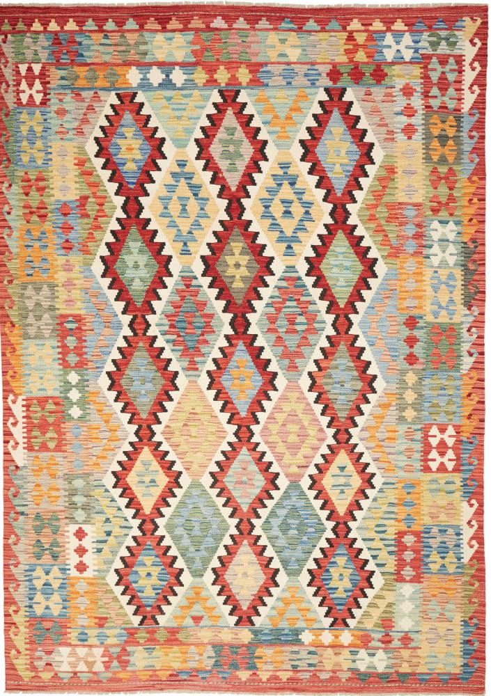 Tapis afghan Kilim Afghan 294x204 294x204, Tapis persan Tissé à la main