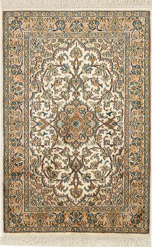 Tappeto indiano Cachemire di Seta 94x63 94x63, Tappeto persiano Annodato a mano