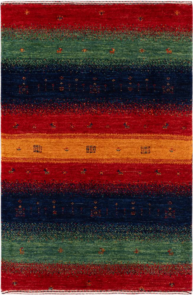 Tapis persan Persan Gabbeh Loribaft Essence 94x60 94x60, Tapis persan Noué à la main