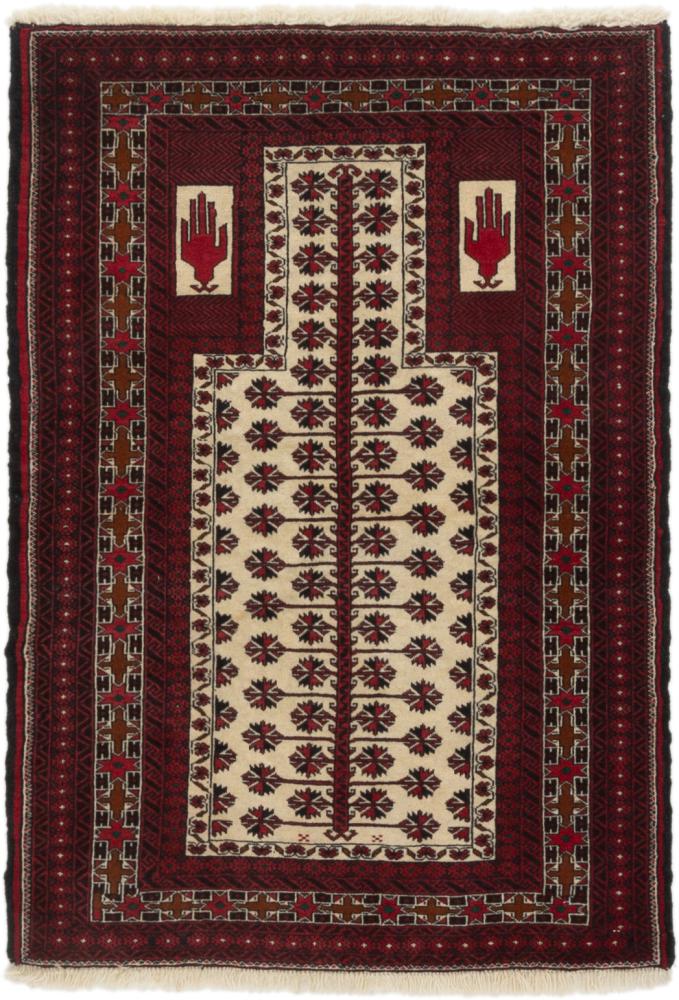 Persian Rug Baluch 4'5"x3'1" 4'5"x3'1", Persian Rug Knotted by hand