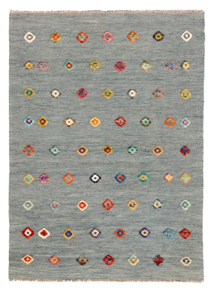 Alfombra afgana Kilim Afghan Nimbaft Edition 198x152 198x152, Alfombra persa Tejido a mano