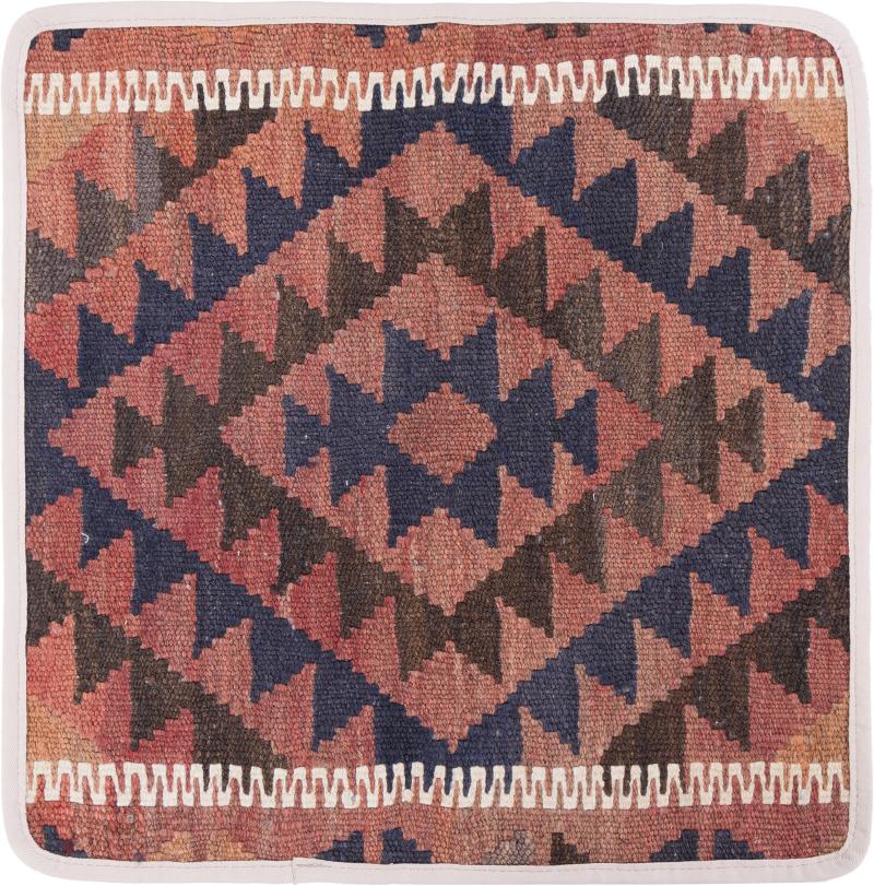Afghan rug Kilim Afghan Cushion Cover 40x40 40x40, Persian Rug Knotted by hand
