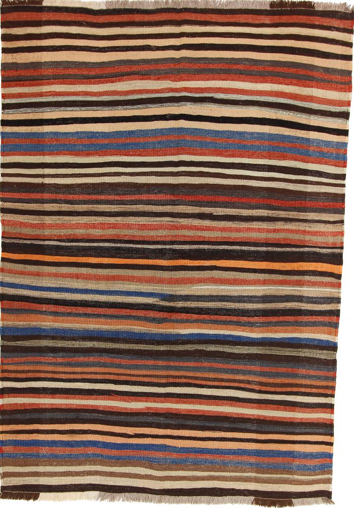 Tapete persa Kilim Fars Antigo 6'10"x4'10" 6'10"x4'10", Tapete persa Tecido à mão