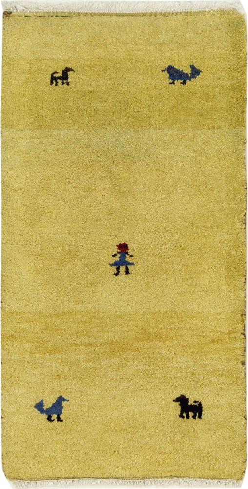 Alfombra india Gabbeh 121x59 121x59, Alfombra persa Anudado a mano