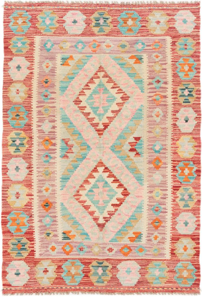 Tapete afegão Kilim Afegão 124x86 124x86, Tapete persa Tecido à mão