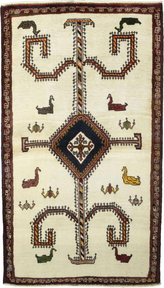 Tapis persan Persan Gabbeh Ghashghai 179x104 179x104, Tapis persan Noué à la main
