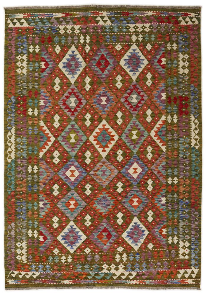 Afghanska mattan Kilim Afghan 251x177 251x177, Persisk matta handvävd 