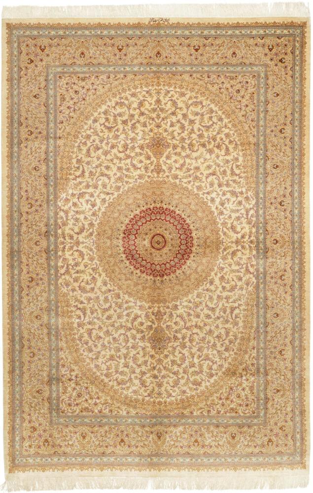 Perzisch tapijt Qum Zijde 236x162 236x162, Perzisch tapijt Handgeknoopte