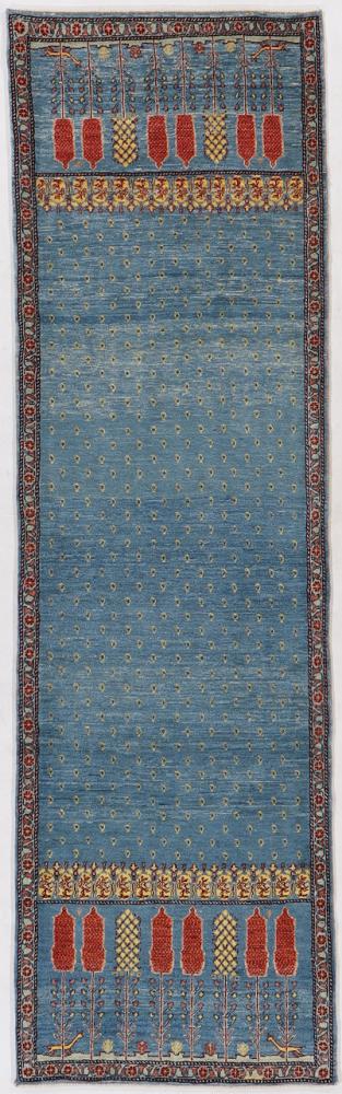 Persian Rug Persian Gabbeh Loribaft 289x85 289x85, Persian Rug Knotted by hand