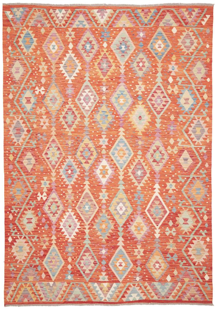 Afghan rug Kilim Afghan 9'9"x6'8" 9'9"x6'8", Persian Rug Woven by hand