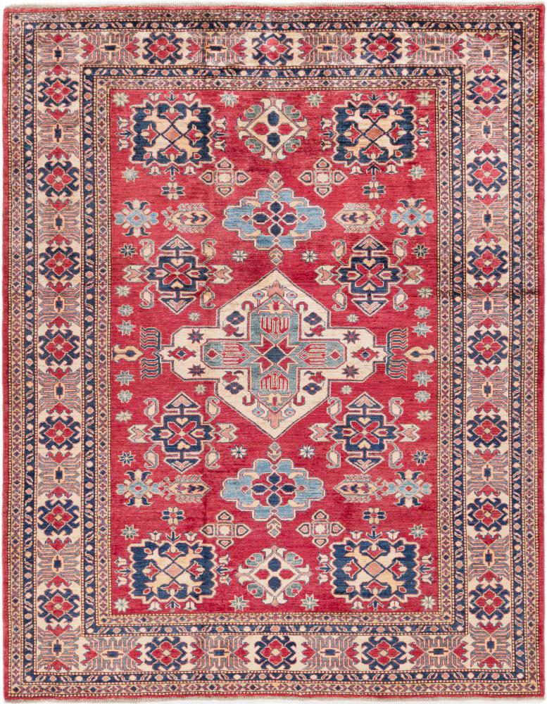 Afghan rug Super Kazak 239x189 239x189, Persian Rug Knotted by hand