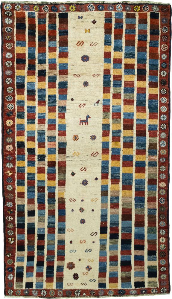 Persian Rug Persian Gabbeh Ghashghai 185x107 185x107, Persian Rug Knotted by hand