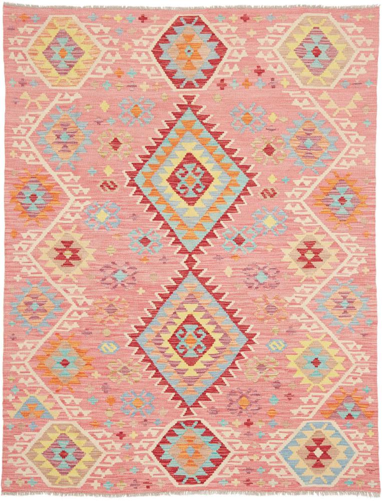 Afghanischer Teppich Kelim Afghan 196x150 196x150, Perserteppich Handgewebt