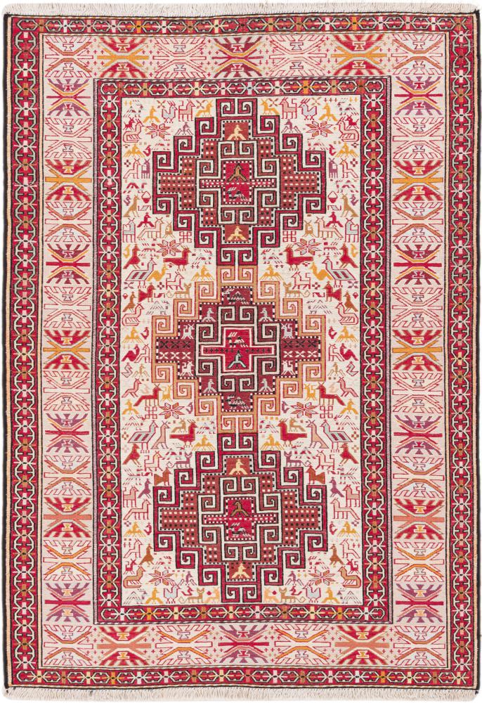 Perserteppich Kelim Fars Soumak Shahsavan 143x102 143x102, Perserteppich Handgeknüpft