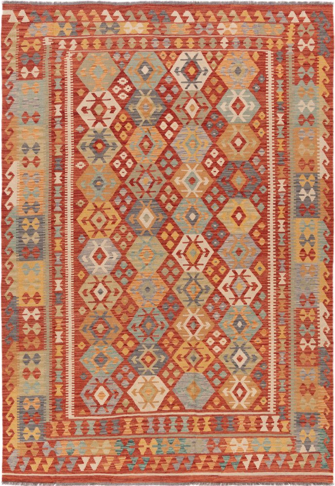 Covor afgan Chilim Afghan 291x204 291x204, Covor persan Țesut manual