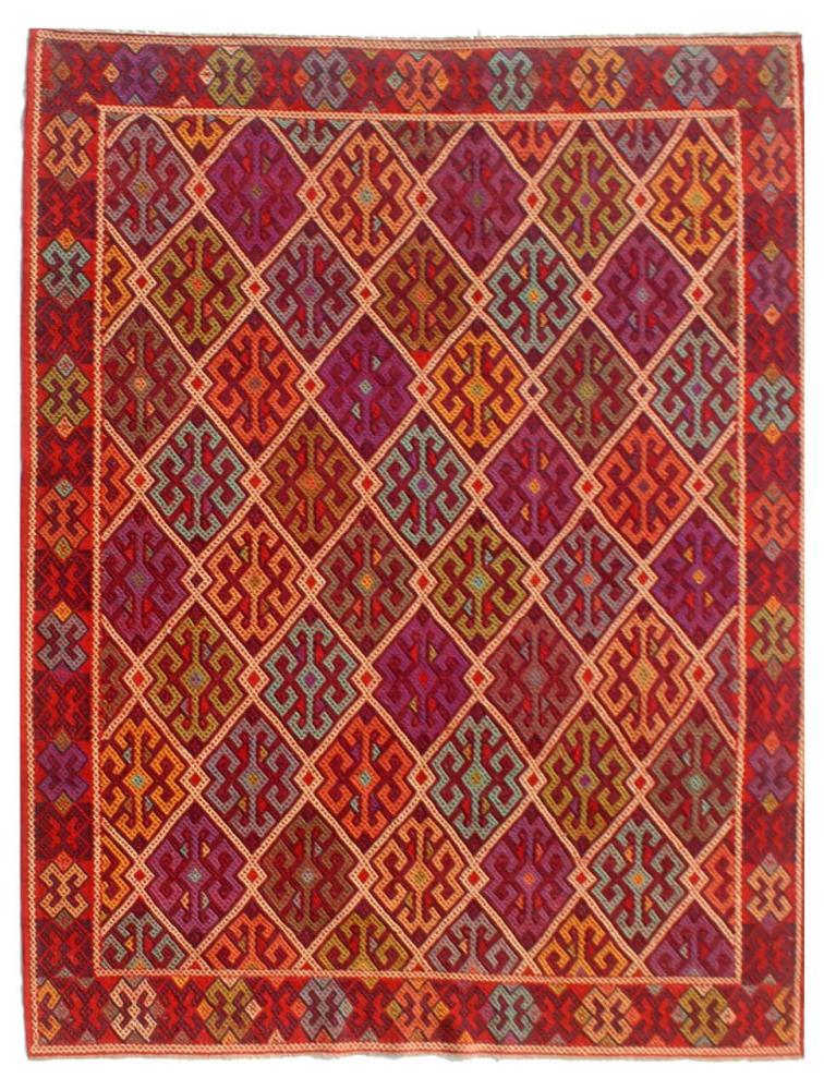 Afghaans tapijt Kilim Afghan Sumak 342x257 342x257, Perzisch tapijt Handgeweven