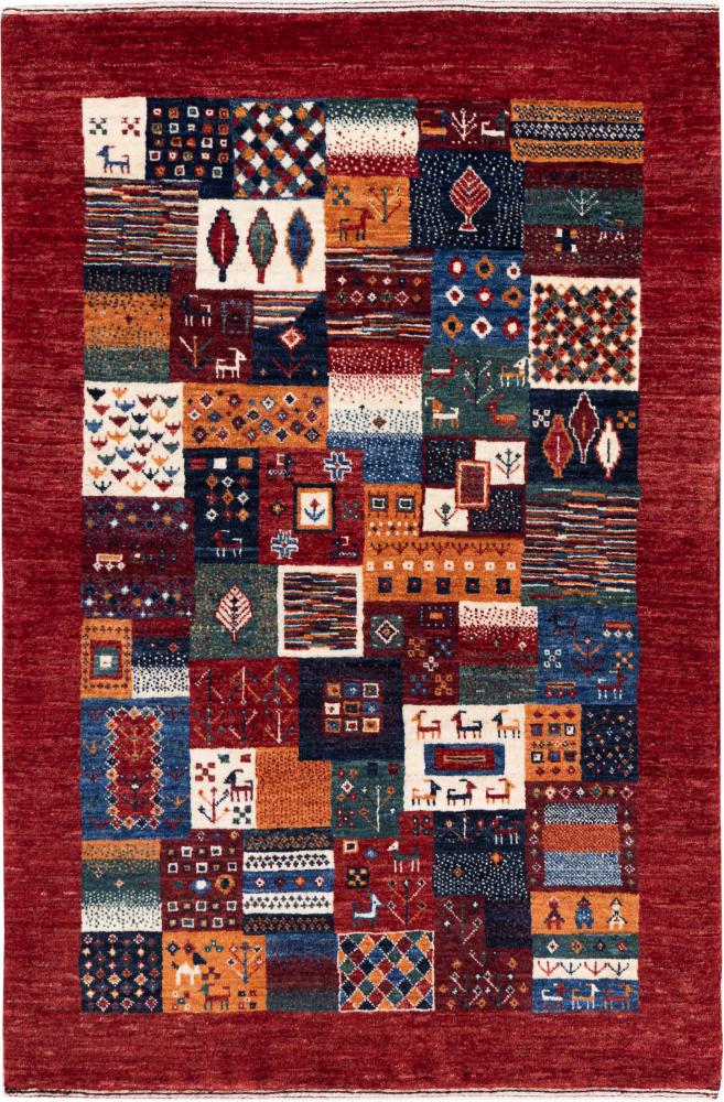 Perzisch tapijt Perzisch Gabbeh Loribaft Nowbaft 122x83 122x83, Perzisch tapijt Handgeknoopte