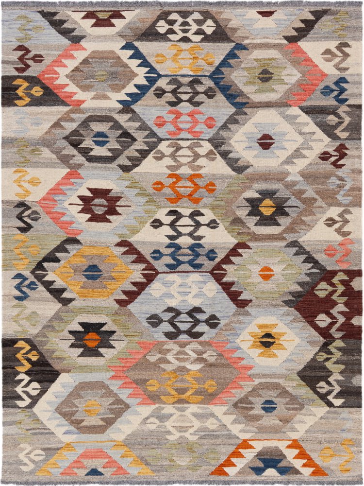Tapis afghan Kilim Afghan 203x153 203x153, Tapis persan Tissé à la main