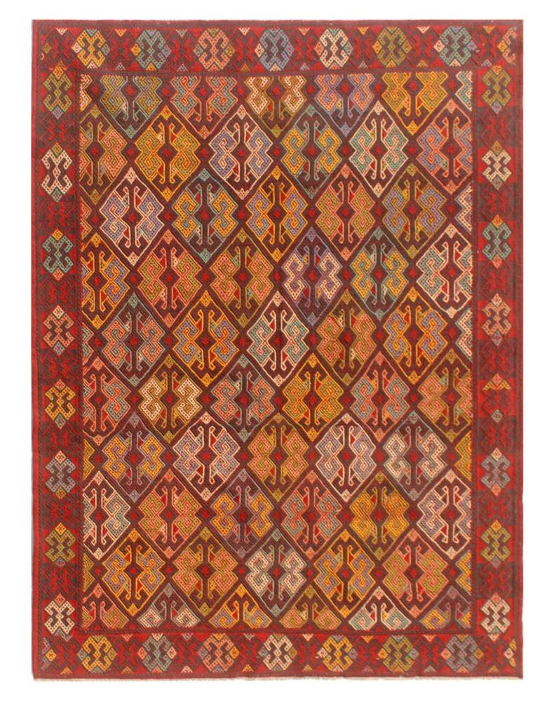 Afghaans tapijt Kilim Afghan Sumak 342x260 342x260, Perzisch tapijt Handgeweven