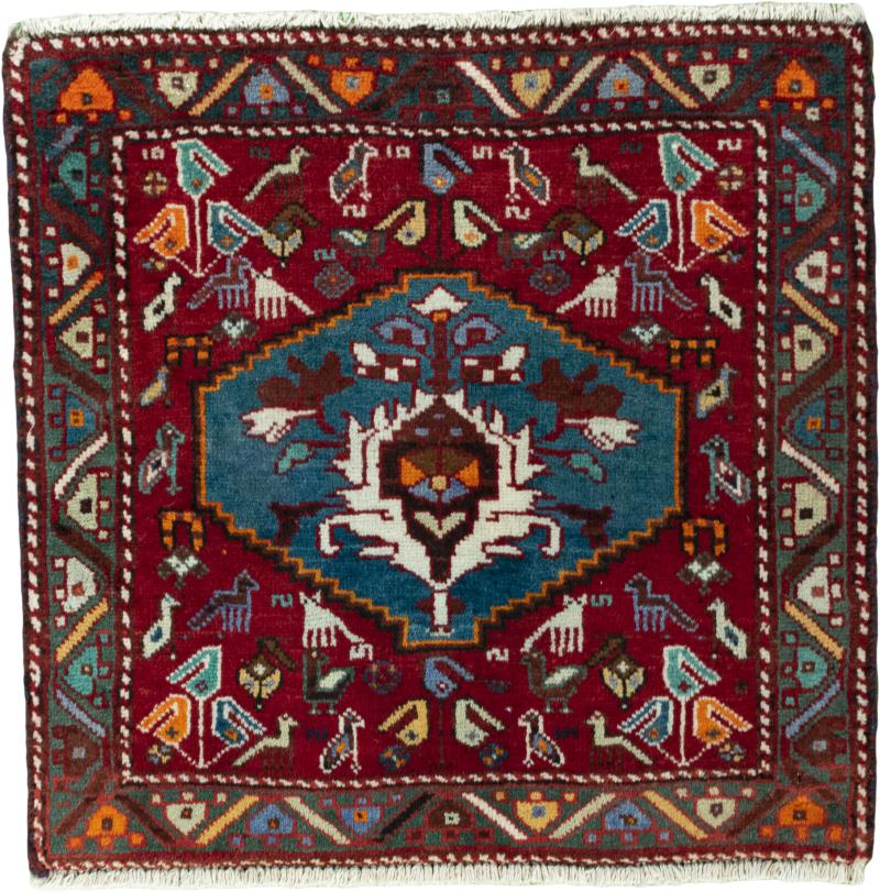 Perzisch tapijt Shiraz 63x67 63x67, Perzisch tapijt Handgeknoopte