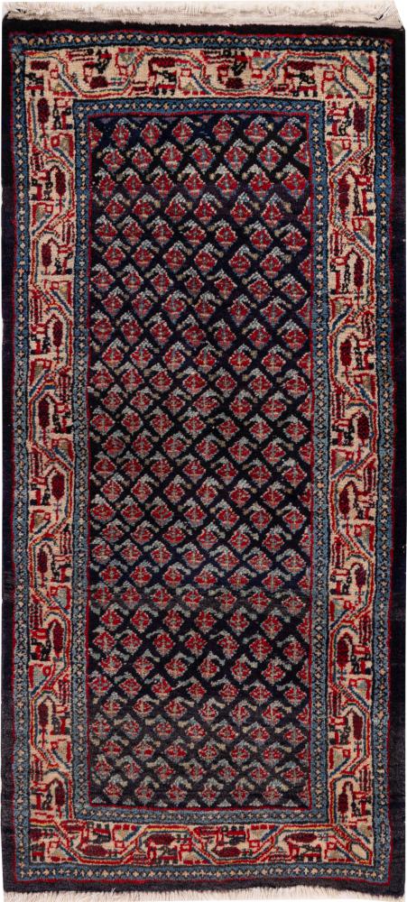 Alfombra persa Sarough Mir Boteh 130x62 130x62, Alfombra persa Anudado a mano